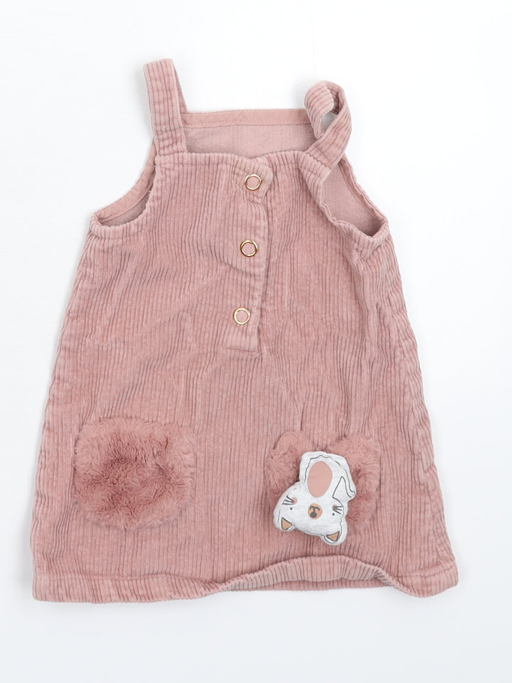 George Girls Beige Corduroy Tank Dress Size 9-12 Months