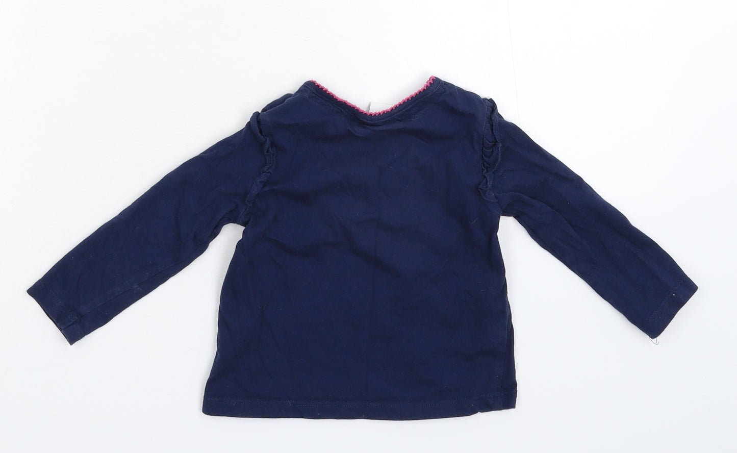 Disney Girls Blue   Basic T-Shirt Size 6-9 Months  - Minnie