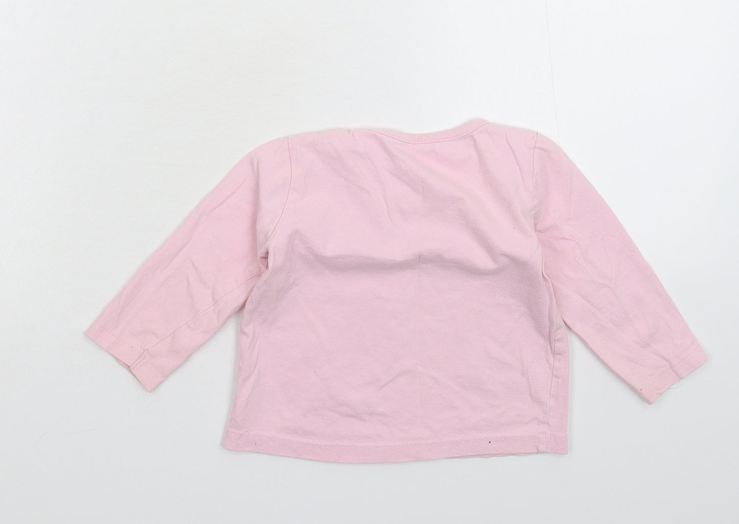 Peacocks Girls Pink   Basic T-Shirt Size 9-12 Months