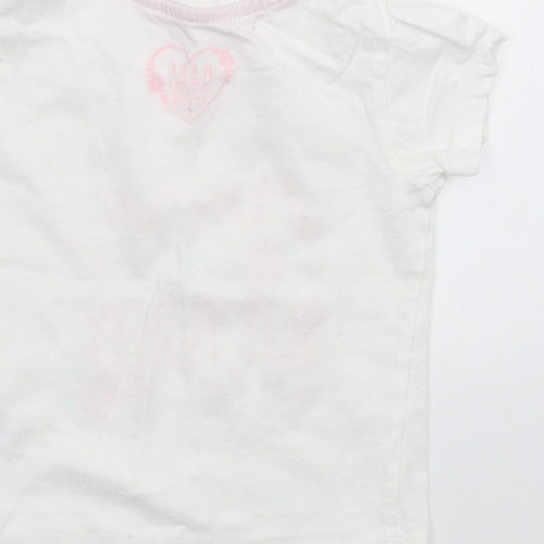 Primark Girls White   Basic T-Shirt Size 6-9 Months