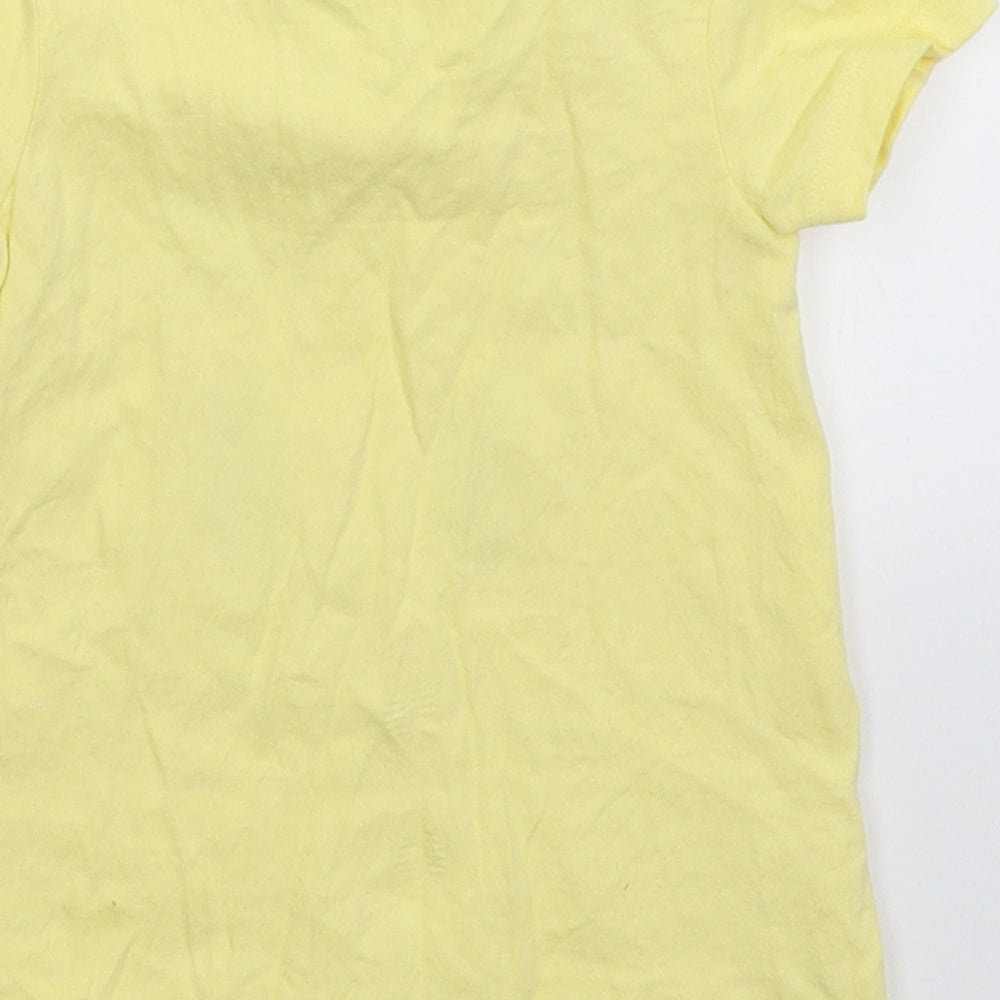 George Girls Yellow   Basic T-Shirt Size 9-12 Months