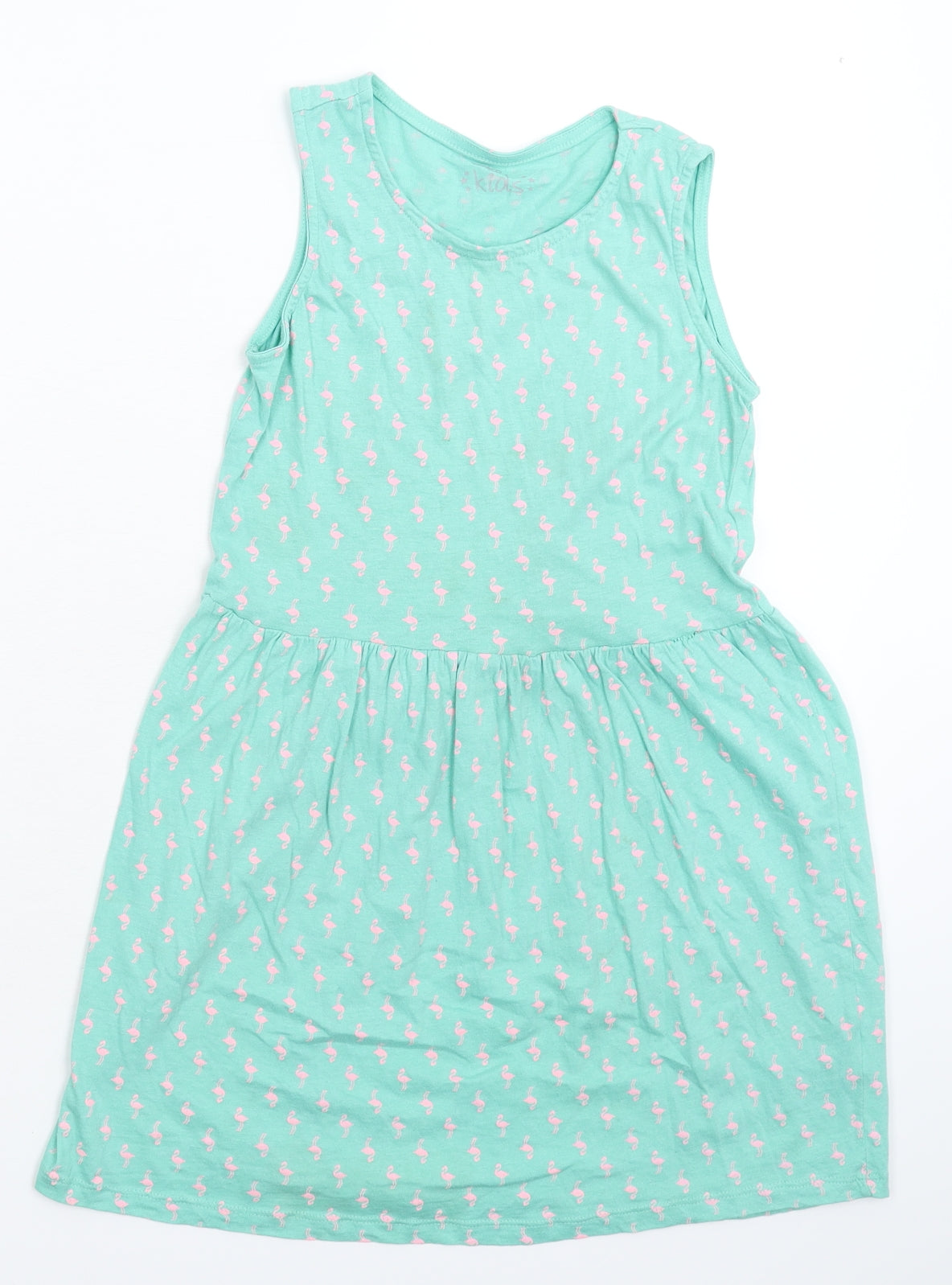 Pep&Co Girls Green   Fit & Flare  Size 8-9 Years