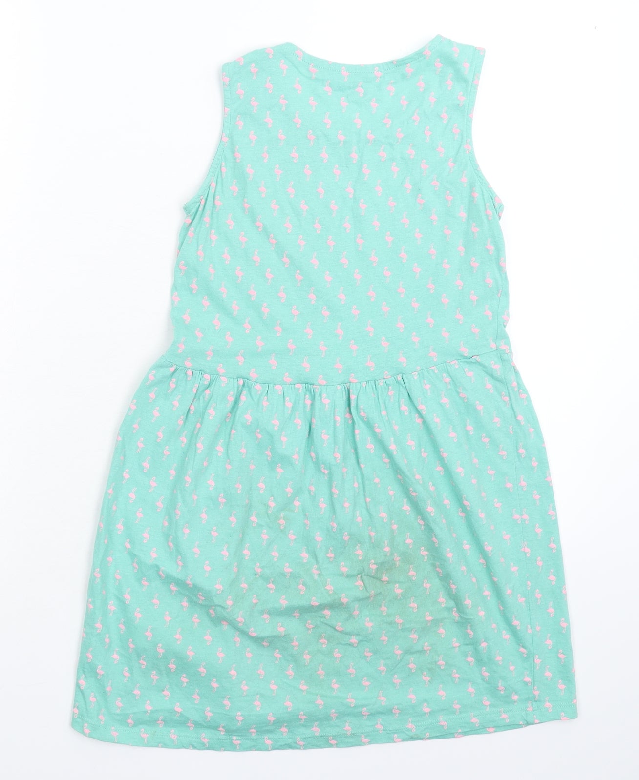 Pep&Co Girls Green   Fit & Flare  Size 8-9 Years