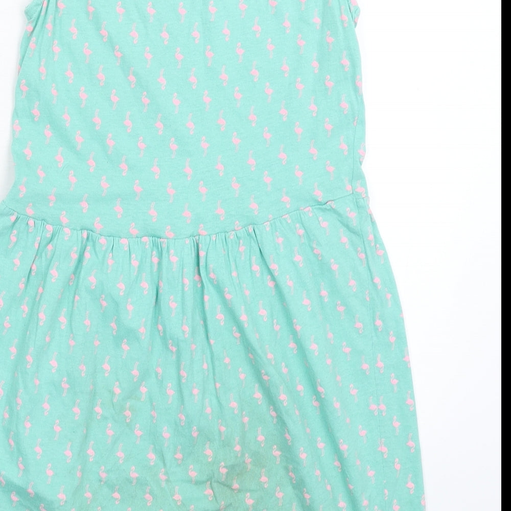 Pep&Co Girls Green   Fit & Flare  Size 8-9 Years