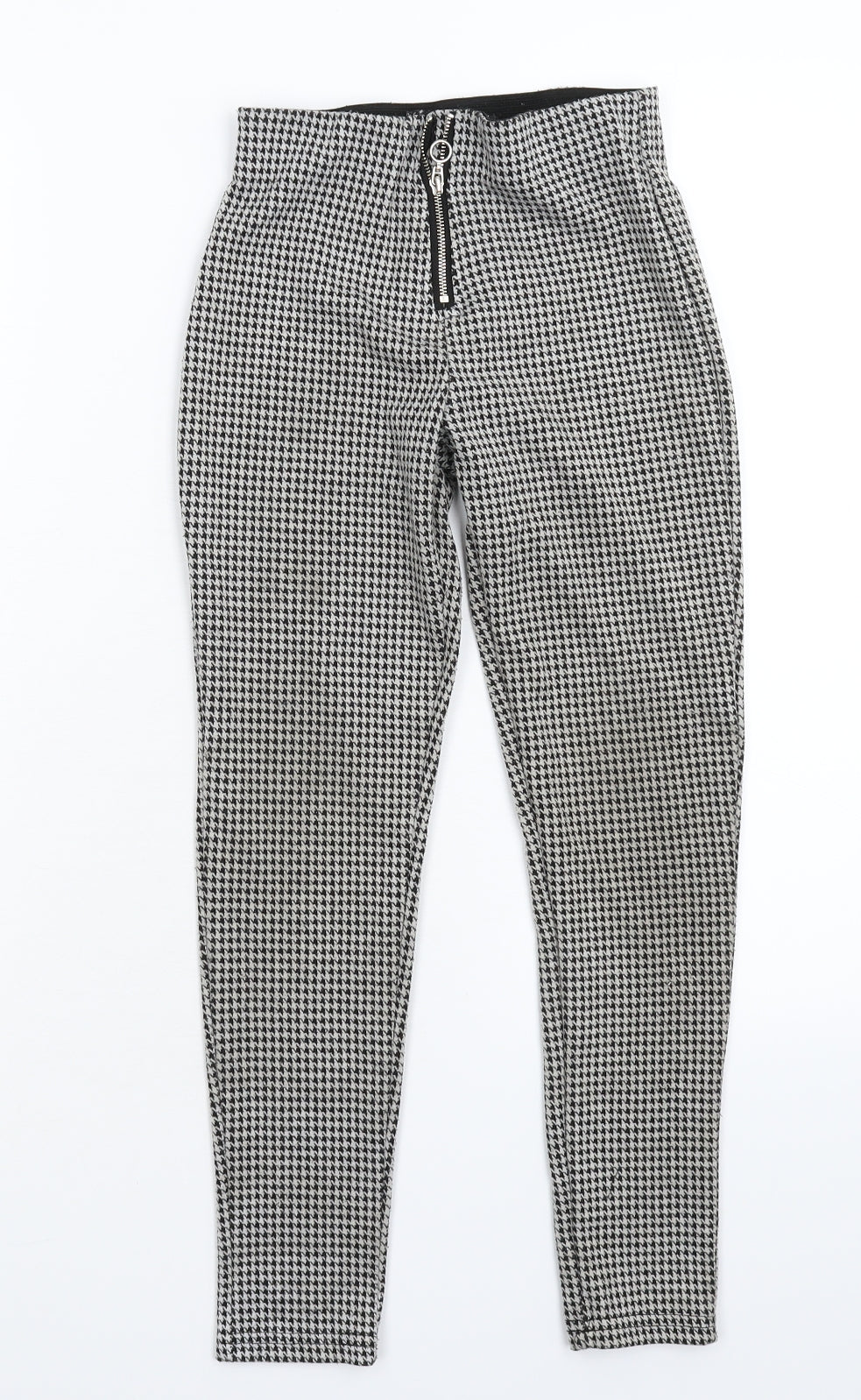 Primark Girls Multicoloured Houndstooth  Capri Trousers Size 9 Years