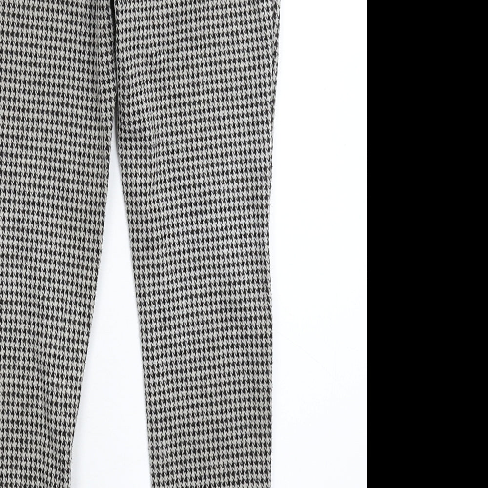 Primark Girls Multicoloured Houndstooth  Capri Trousers Size 9 Years