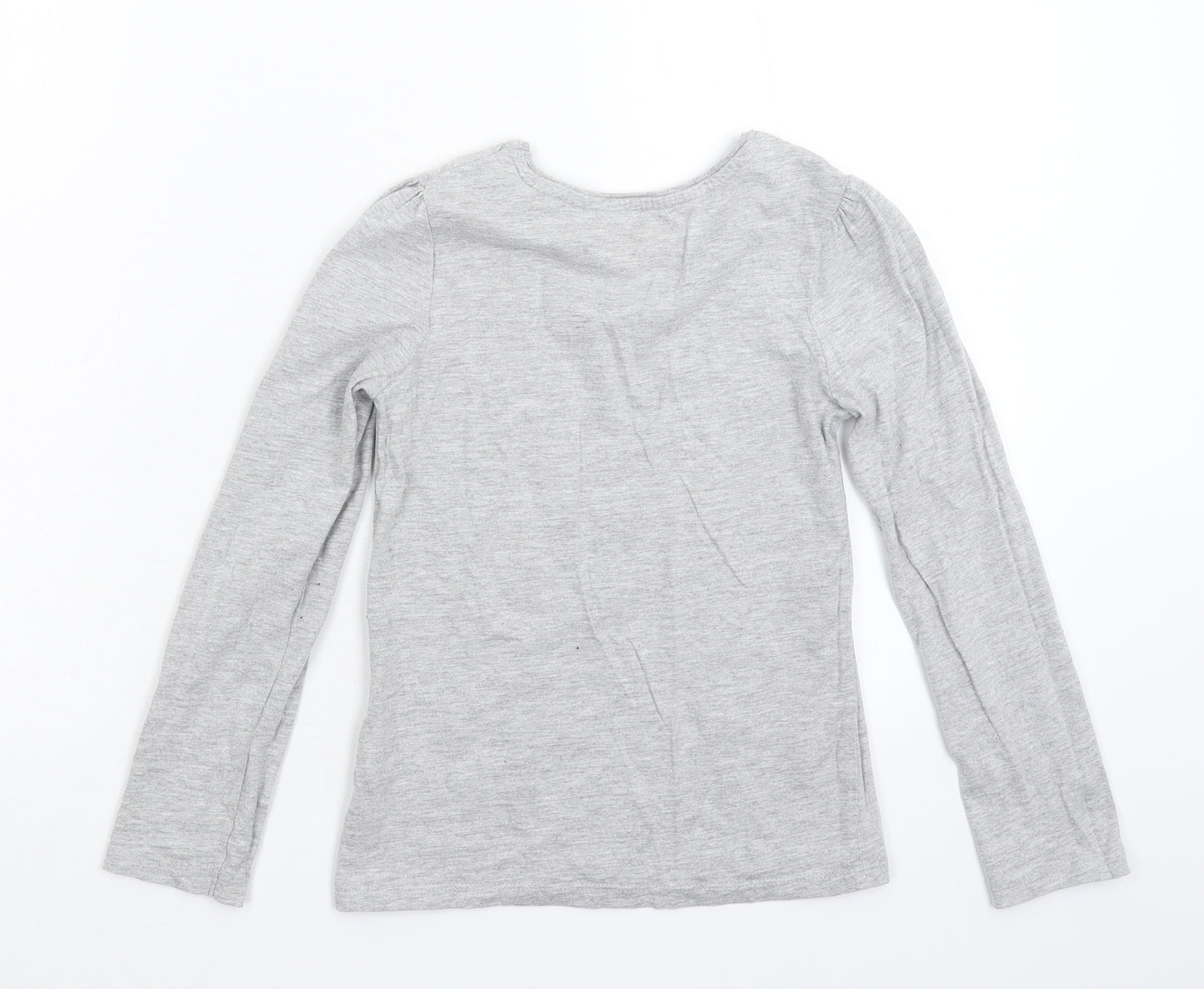 Young Dimension Girls Grey   Basic T-Shirt Size 6-7 Years