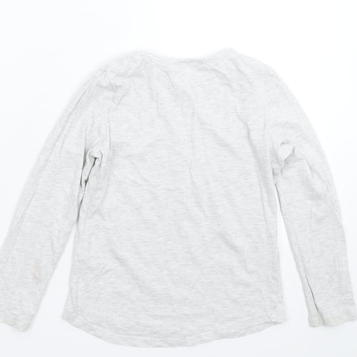 Matalan Girls Grey   Basic T-Shirt Size 8-9 Years