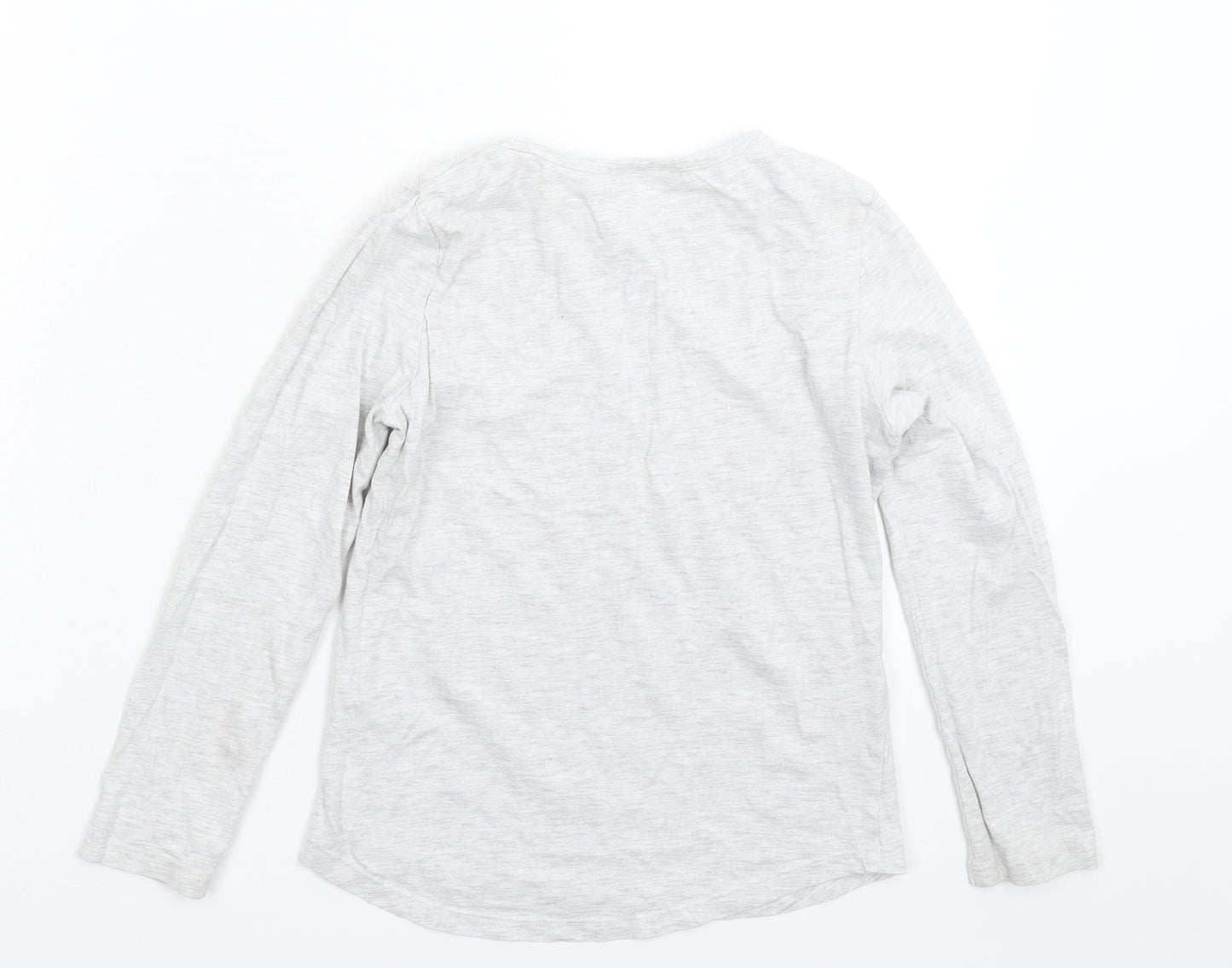 Matalan Girls Grey   Basic T-Shirt Size 8-9 Years