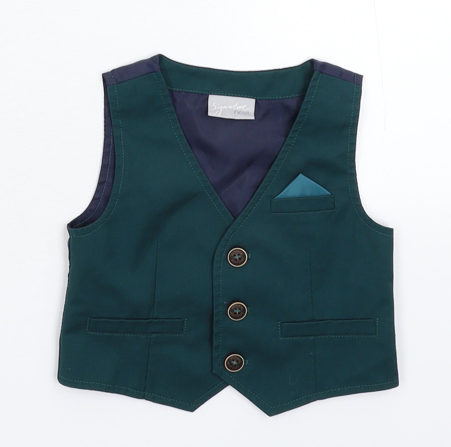 NEXT Boys Green   Jacket Waistcoat Size 3-6 Months
