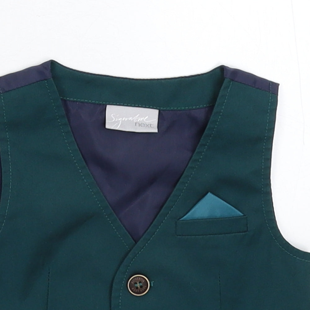 NEXT Boys Green   Jacket Waistcoat Size 3-6 Months