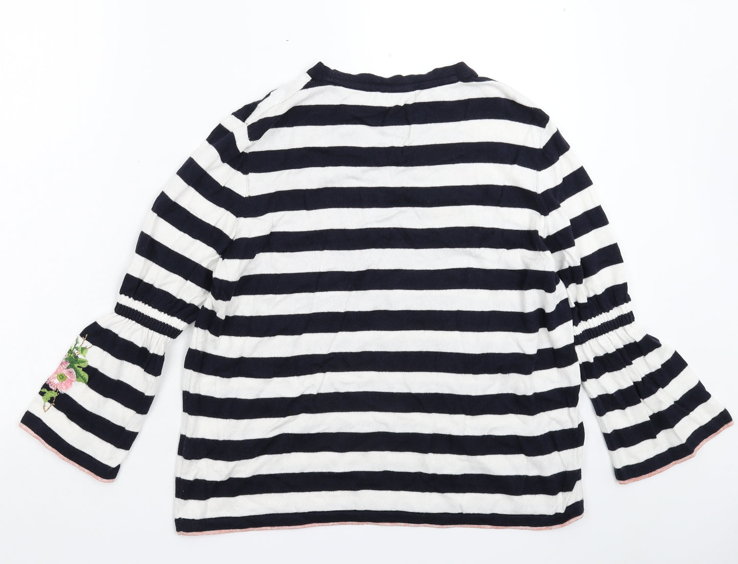 Marks and Spencer Womens Multicoloured Striped Knit Pullover Jumper Size 16