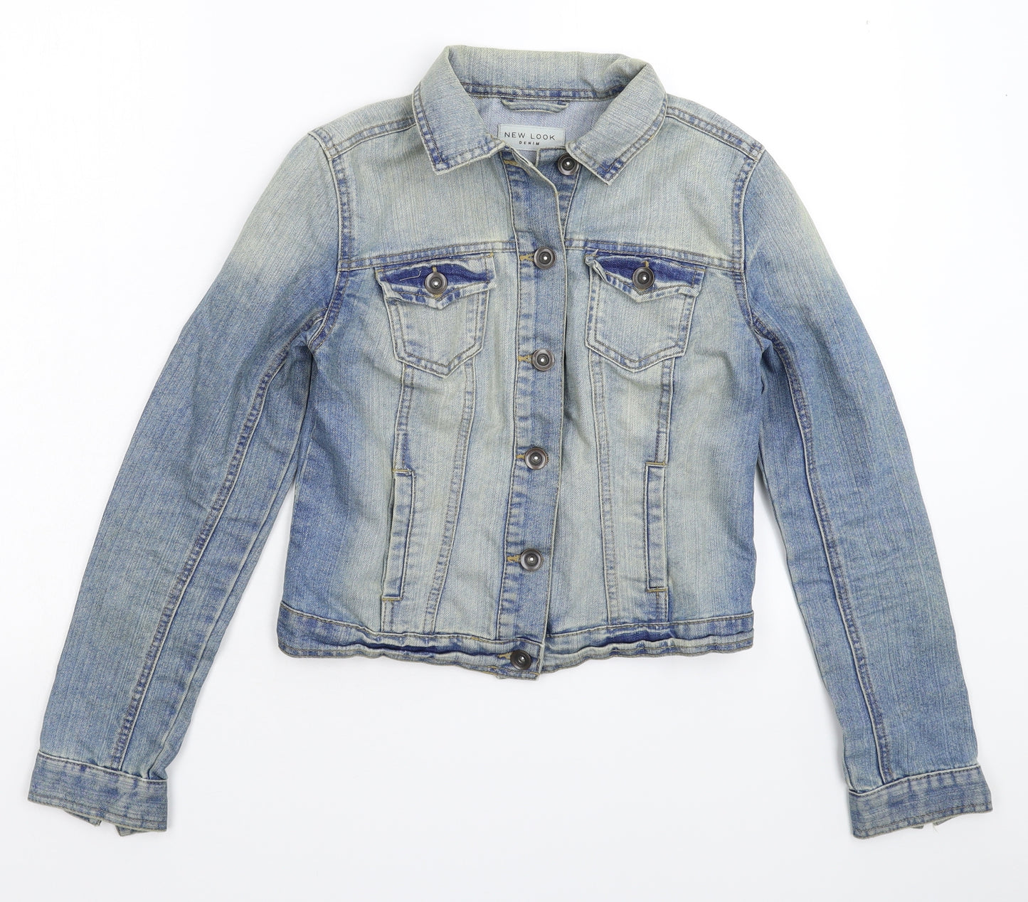 New Look Womens Blue  Denim Jacket  Size 8