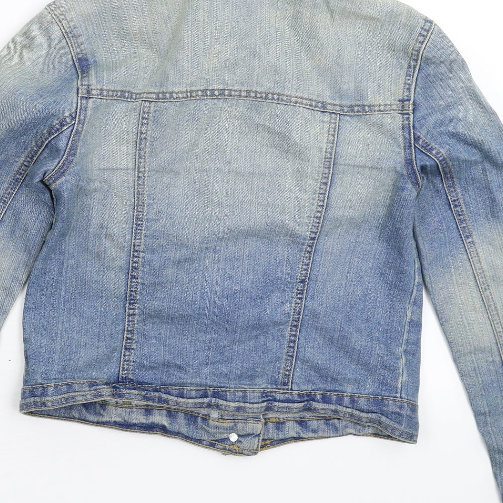 New Look Womens Blue  Denim Jacket  Size 8