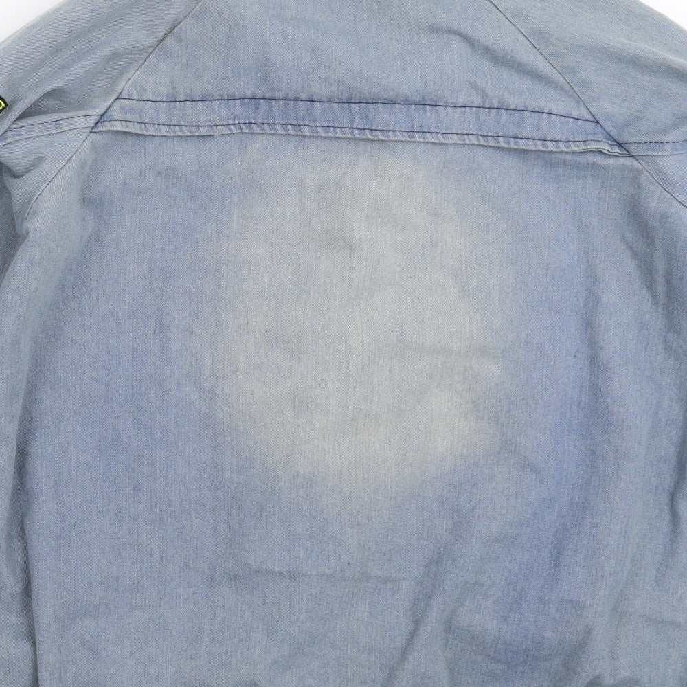 Preworn Womens Blue  Denim Jacket  Size 3XL