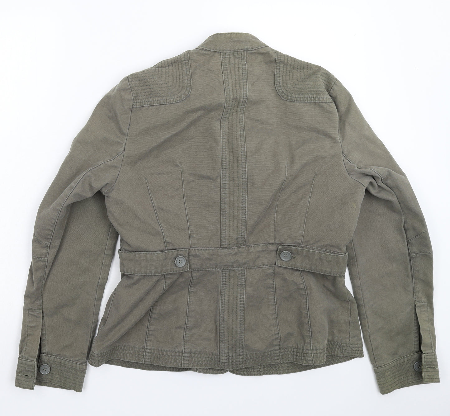 Oasis Womens Green  Denim Jacket Blazer Size 16