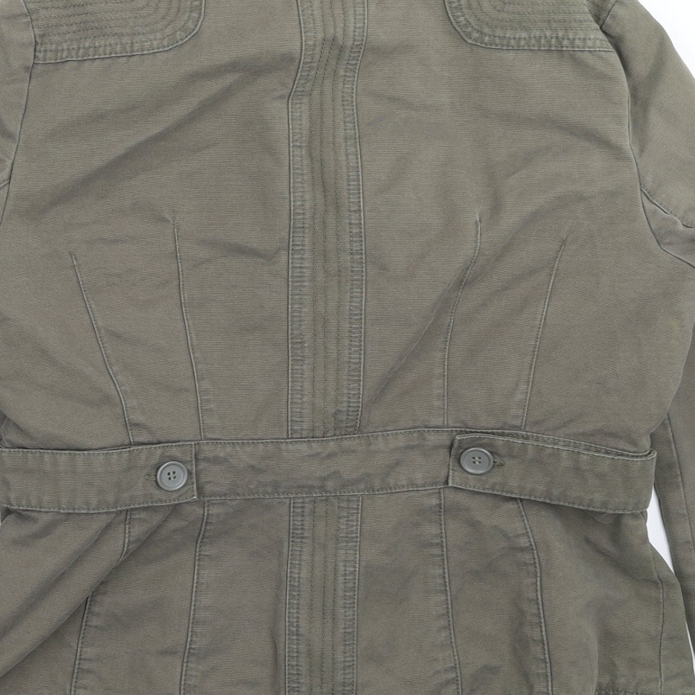 Oasis Womens Green  Denim Jacket Blazer Size 16