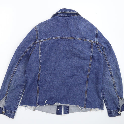 Denim & Co. Womens Blue  Denim Jacket  Size 12