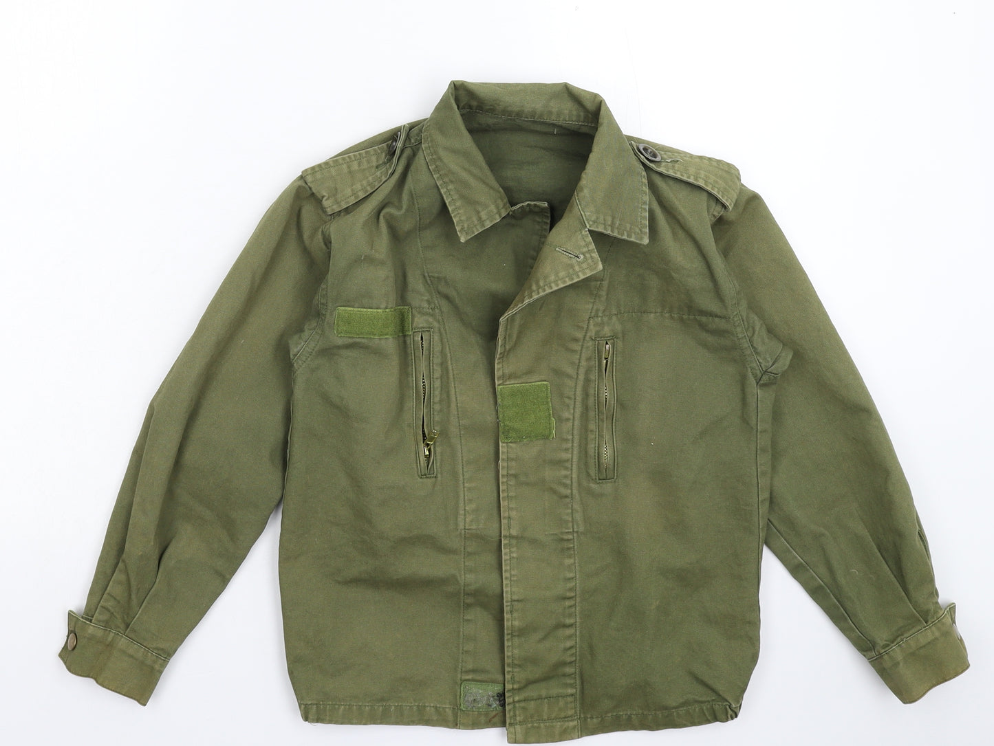 Preworn Womens Green  Denim Jacket  Size S