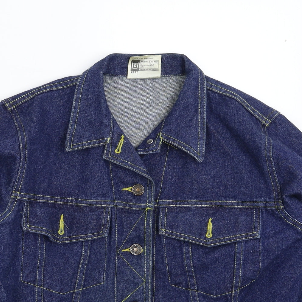 Preworn Womens Blue  Denim Jacket  Size 14