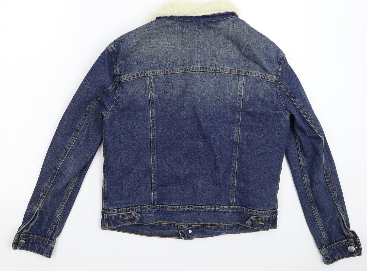 Mango Womens Blue  Denim Jacket  Size M