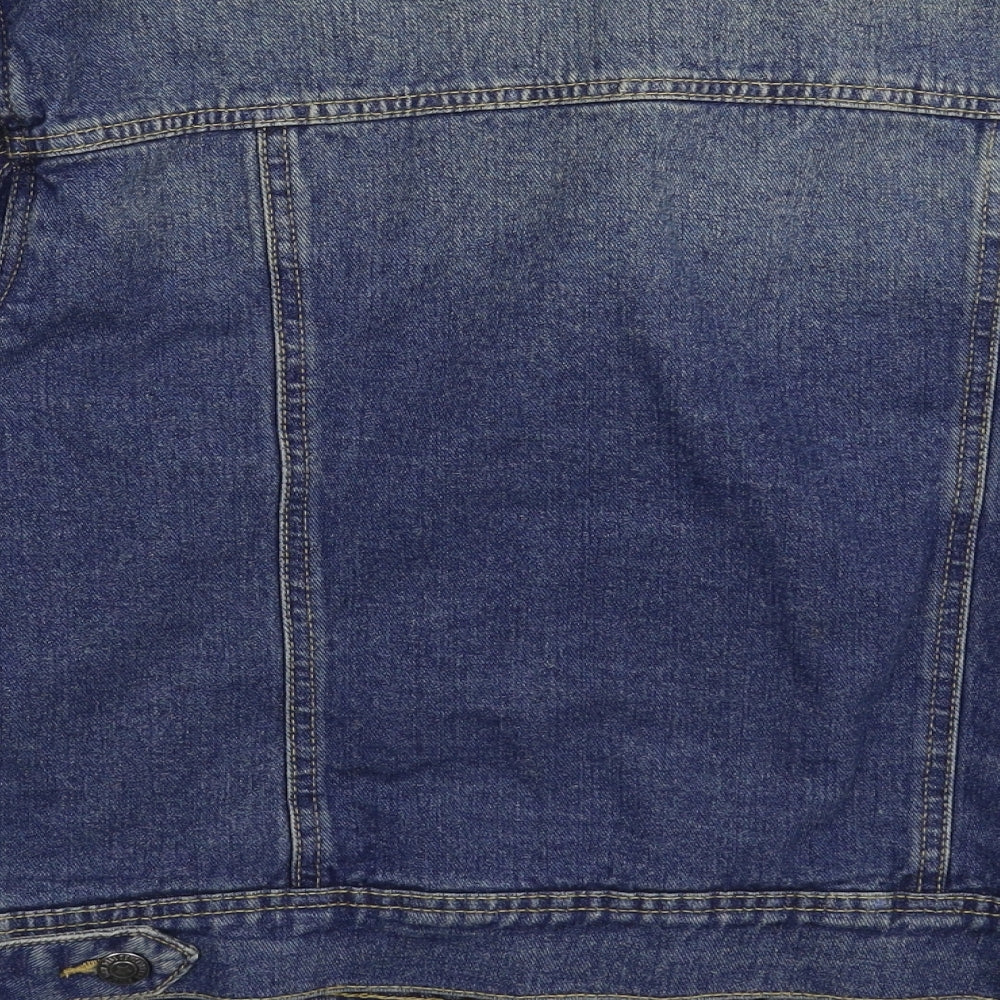 Mango Womens Blue  Denim Jacket  Size M