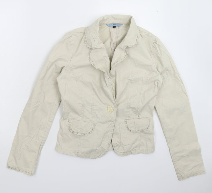 Red Herring Womens Grey Jacket Blazer Size 10