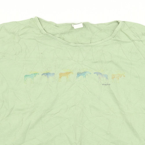 sutton Womens Green   Basic T-Shirt Size L
