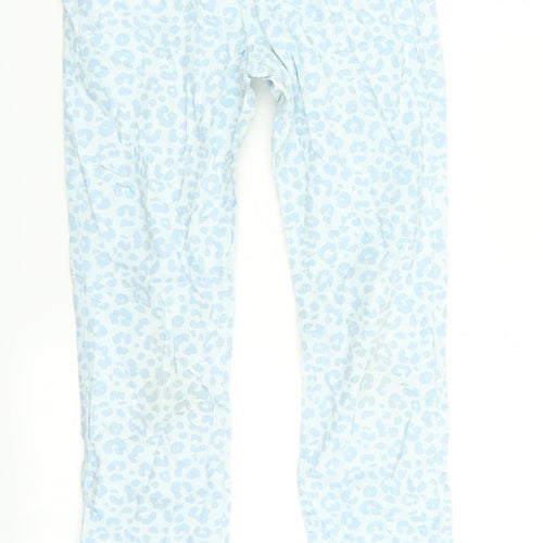 H&M Girls Blue Animal Print  Skinny Jeans Size 11-12 Years