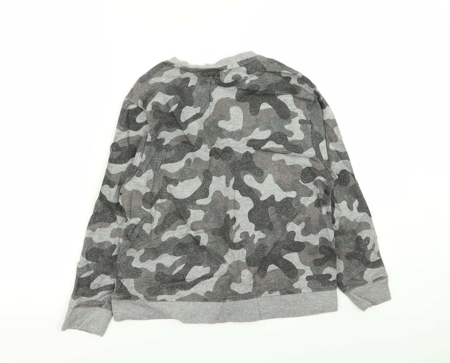 NEXT Boys Grey Camouflage  Pullover Jumper Size 8 Years