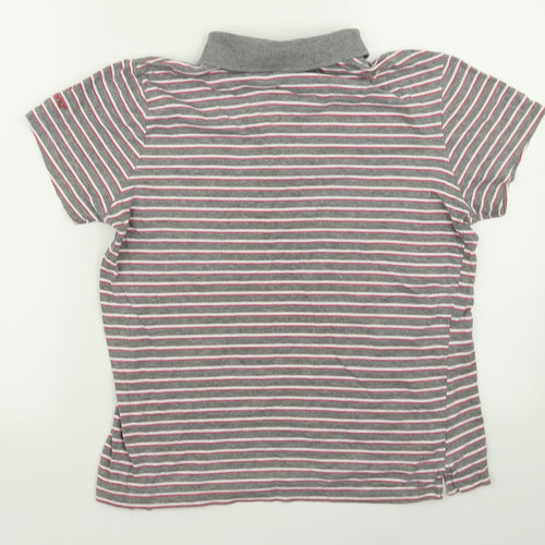 backswing Womens Multicoloured Striped  Basic Polo Size L