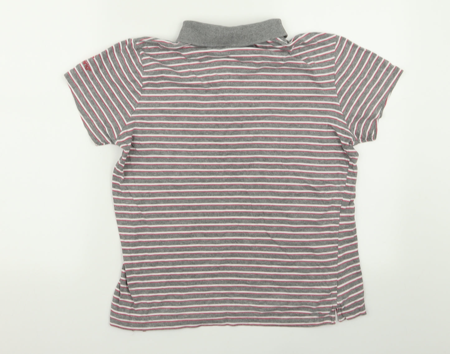 backswing Womens Multicoloured Striped  Basic Polo Size L