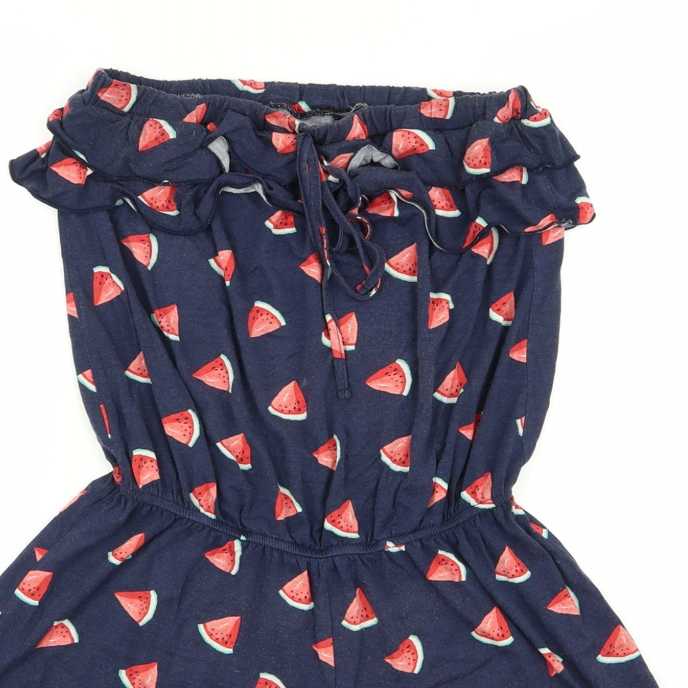 Asda George Womens Blue   Playsuit One-Piece Size 10