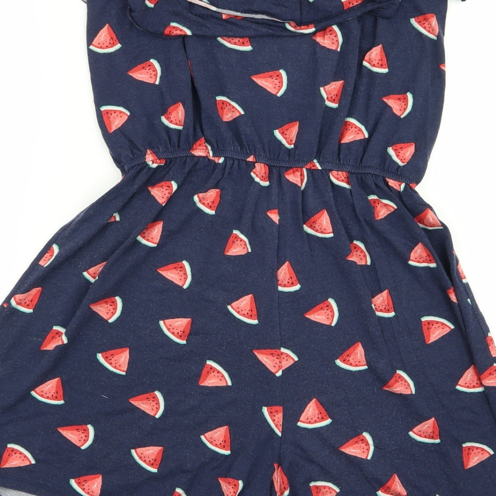 Asda George Womens Blue   Playsuit One-Piece Size 10