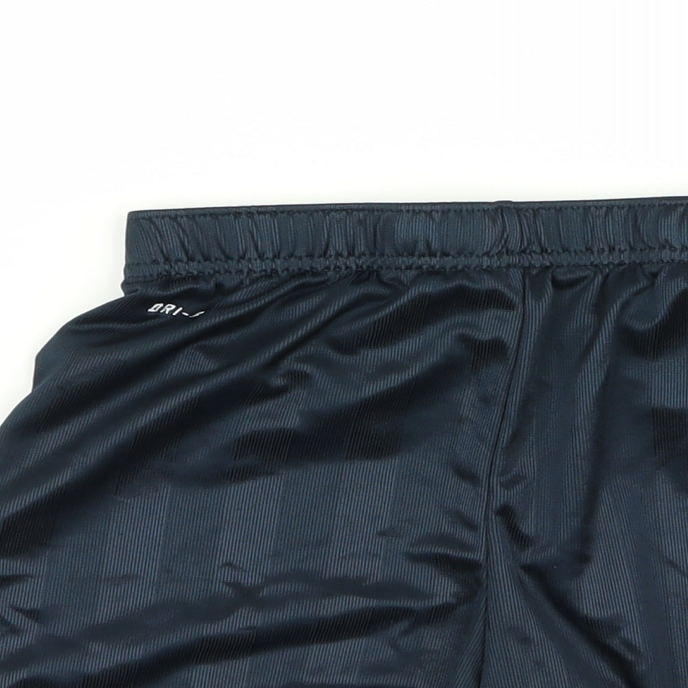 Nike Boys Blue Striped  Sweat Shorts Size 12-13 Years