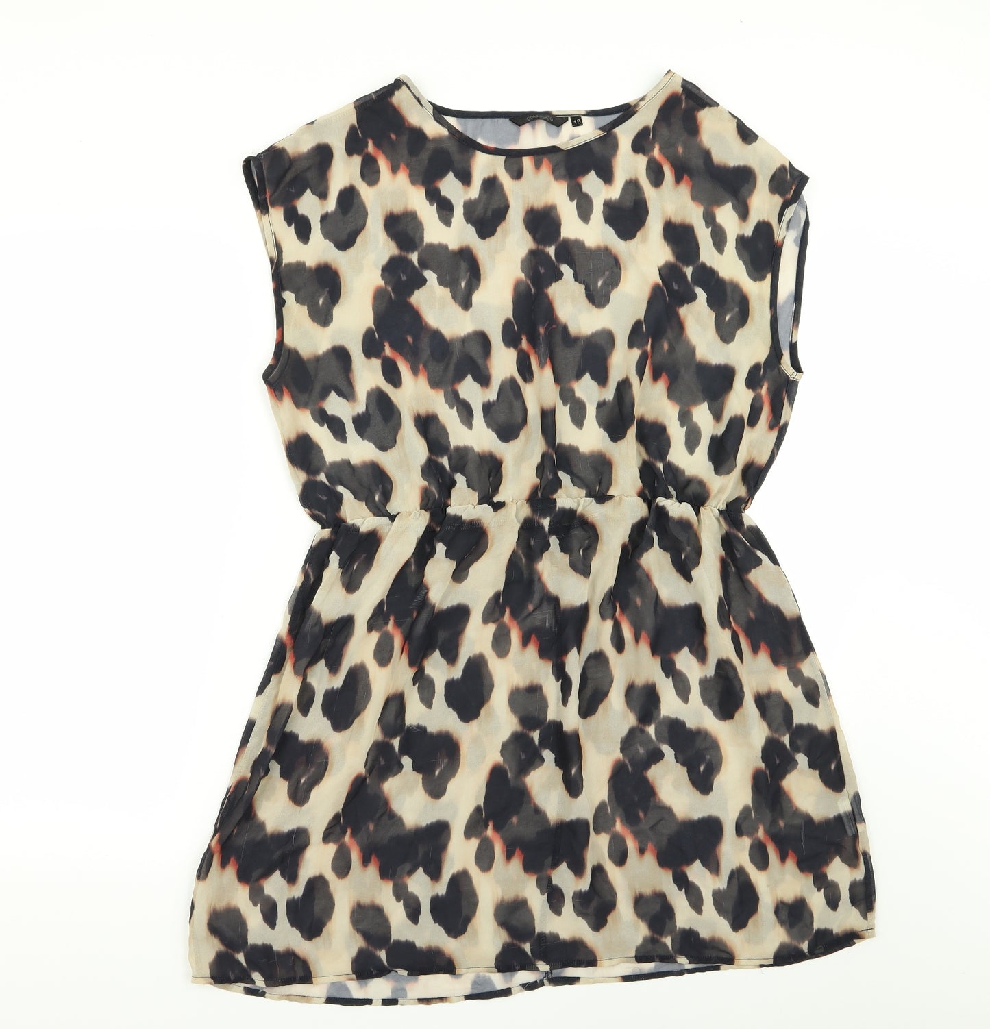 goldigga Womens Multicoloured Animal Print  Fit & Flare  Size 18