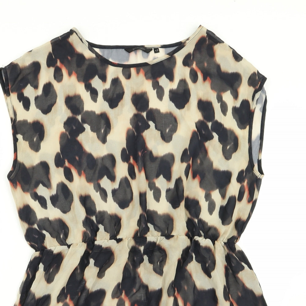 goldigga Womens Multicoloured Animal Print  Fit & Flare  Size 18