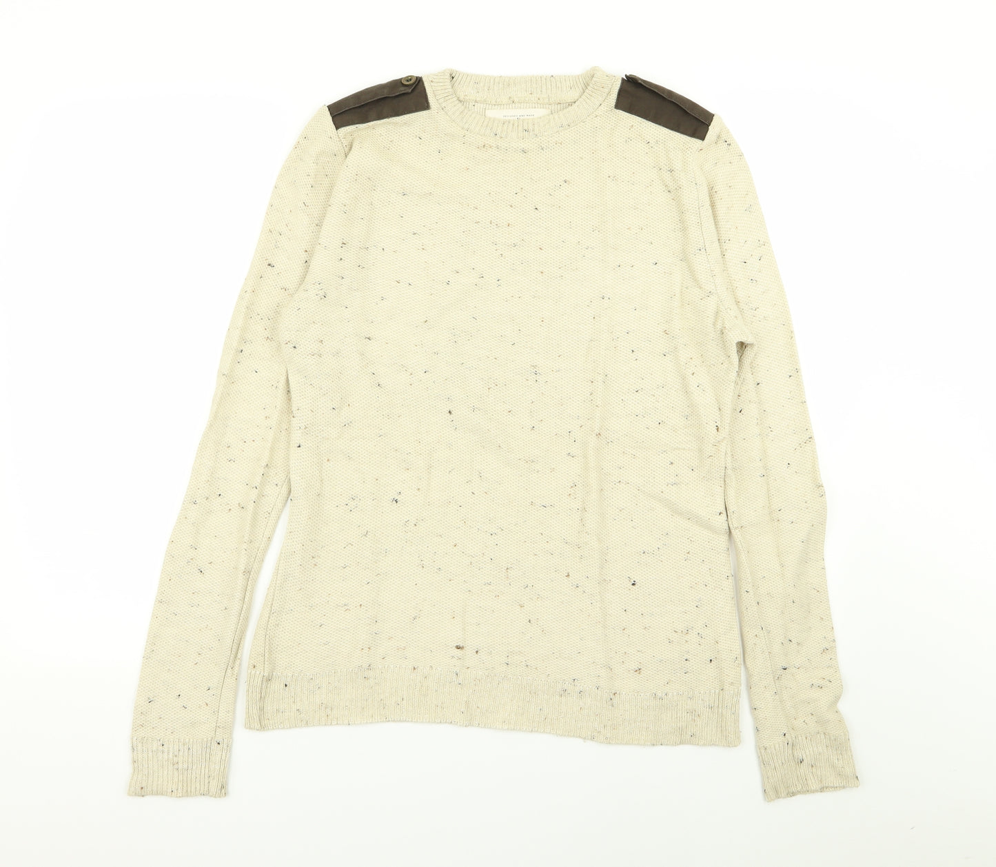 River Island Mens Beige   Pullover Jumper Size S