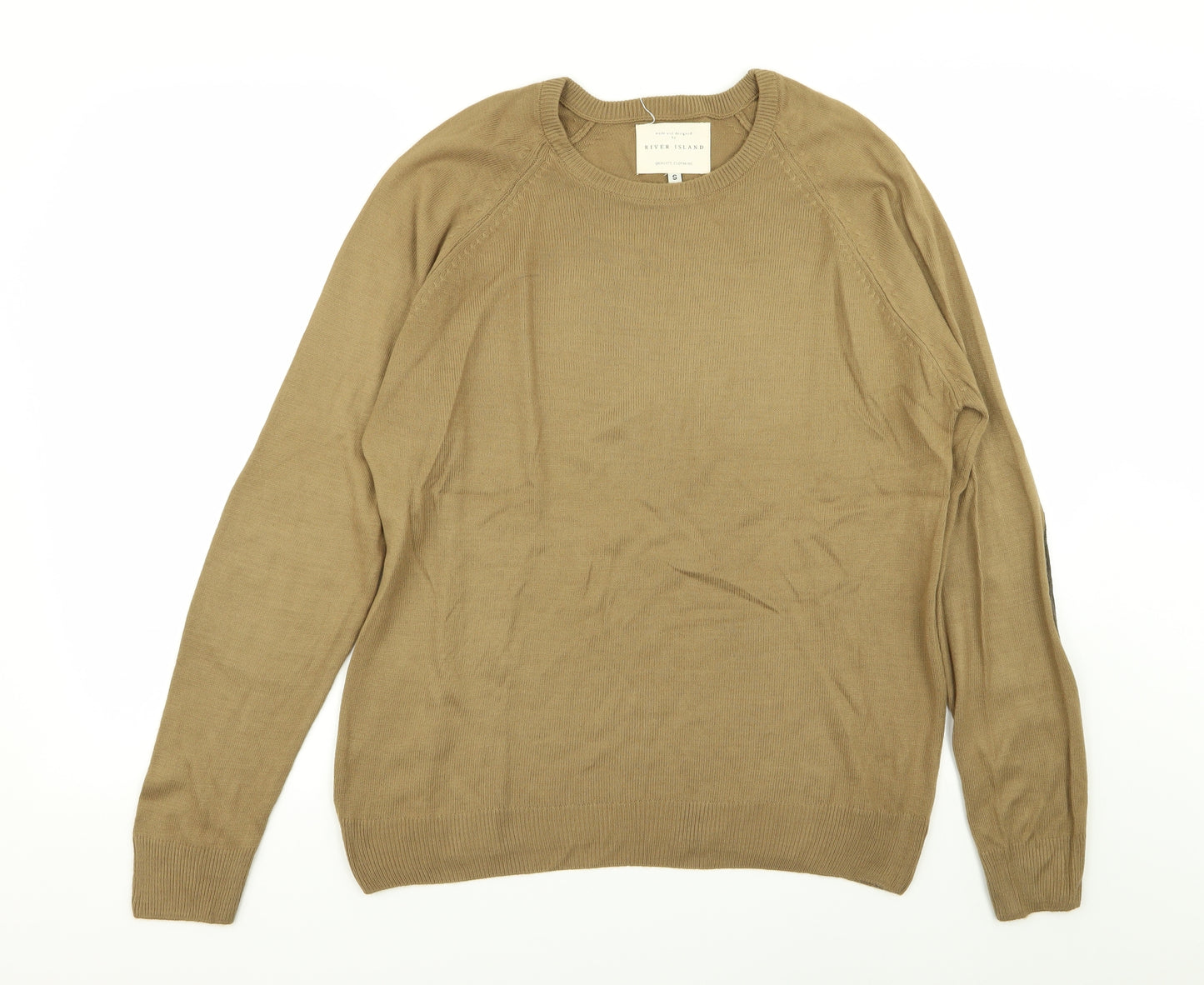 River Island Mens Beige   Pullover Jumper Size S