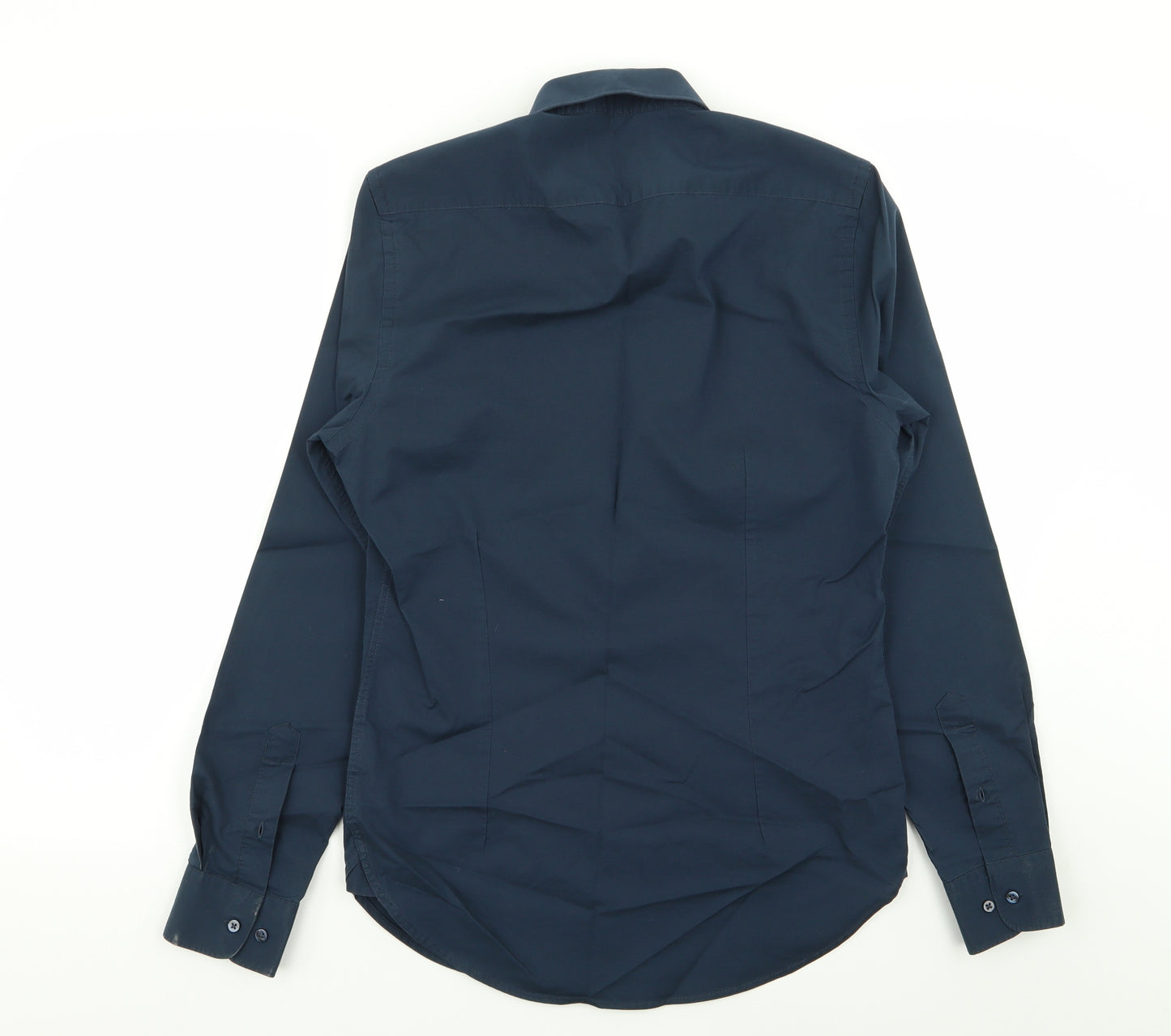 moss Mens Blue    Dress Shirt Size 14.5