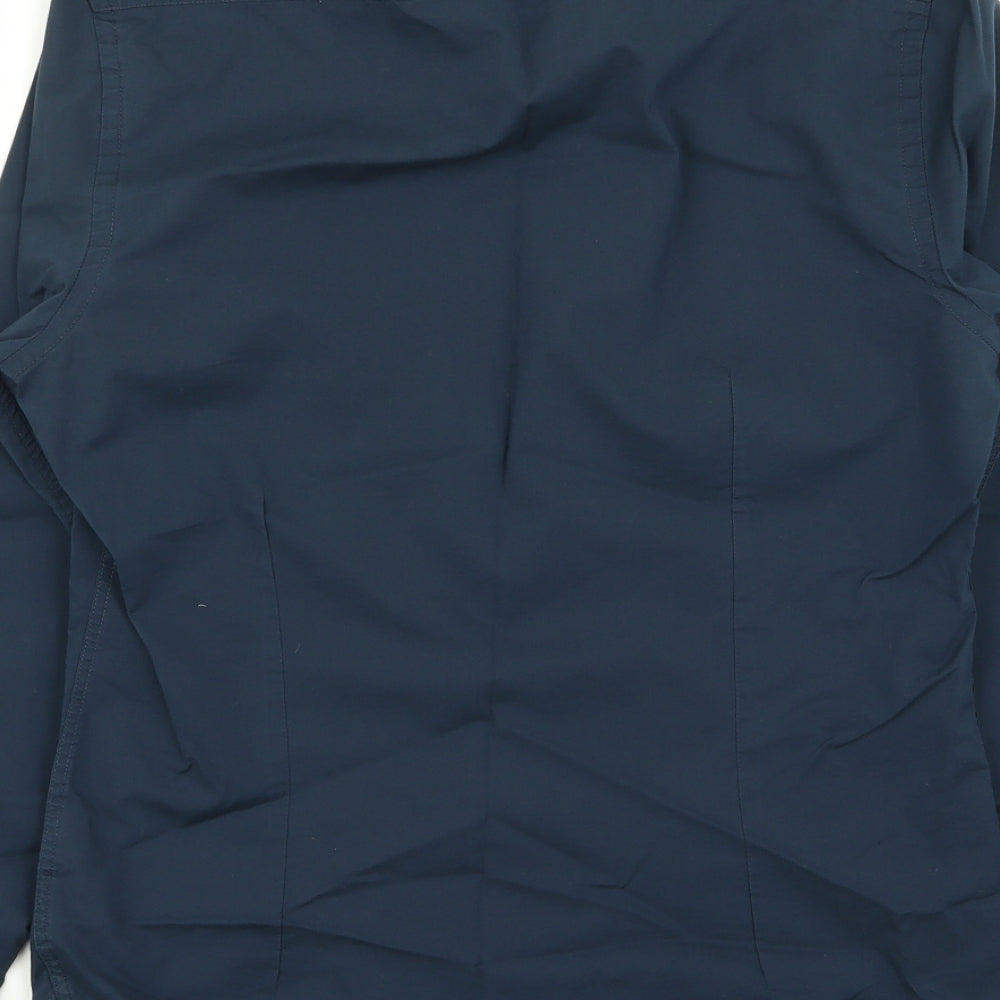moss Mens Blue    Dress Shirt Size 14.5