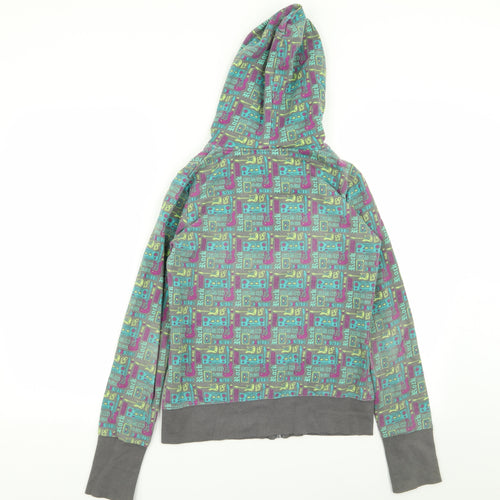 ardene Girls Multicoloured Geometric  Full Zip Jumper Size M