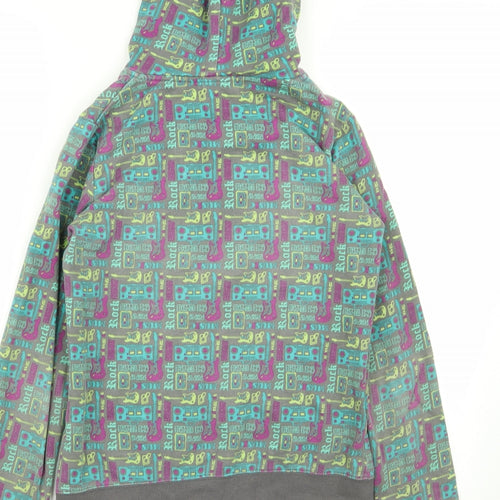 ardene Girls Multicoloured Geometric  Full Zip Jumper Size M