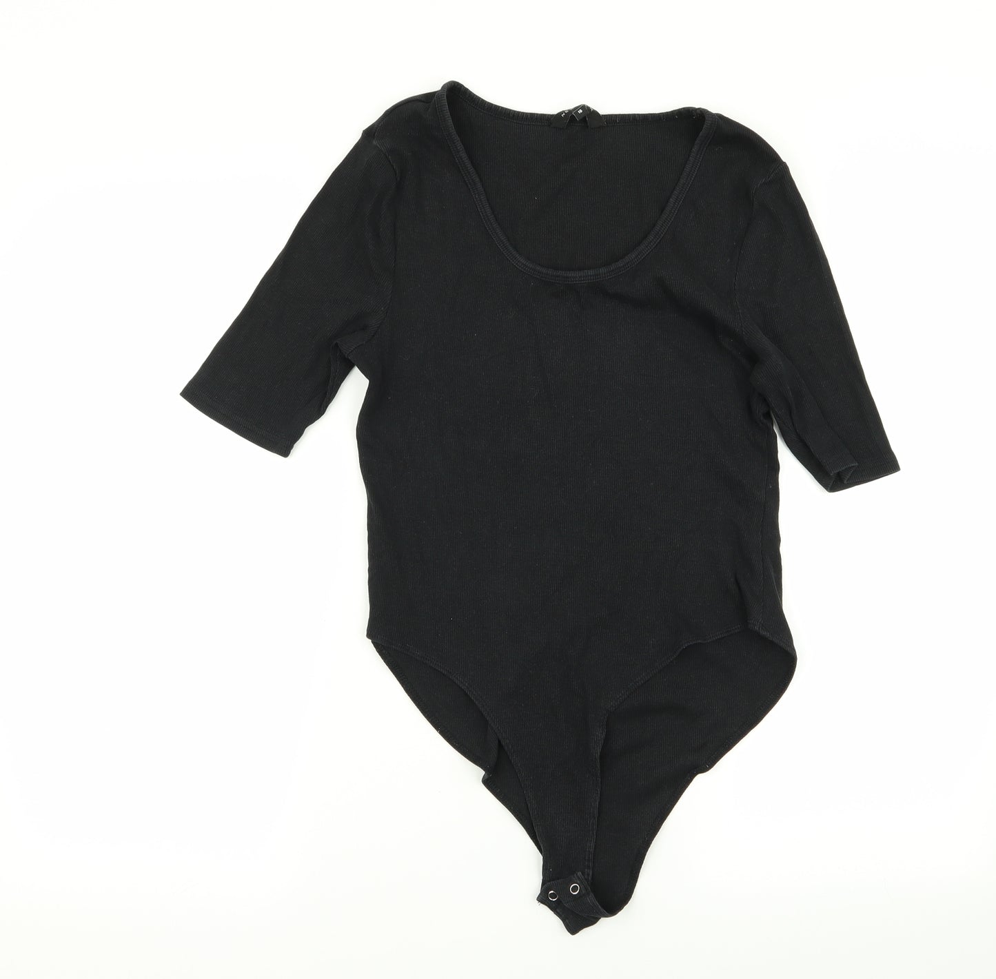 New Look Womens Black   Bodysuit One-Piece Size 16
