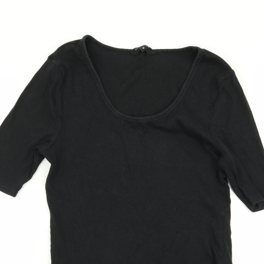 New Look Womens Black   Bodysuit One-Piece Size 16