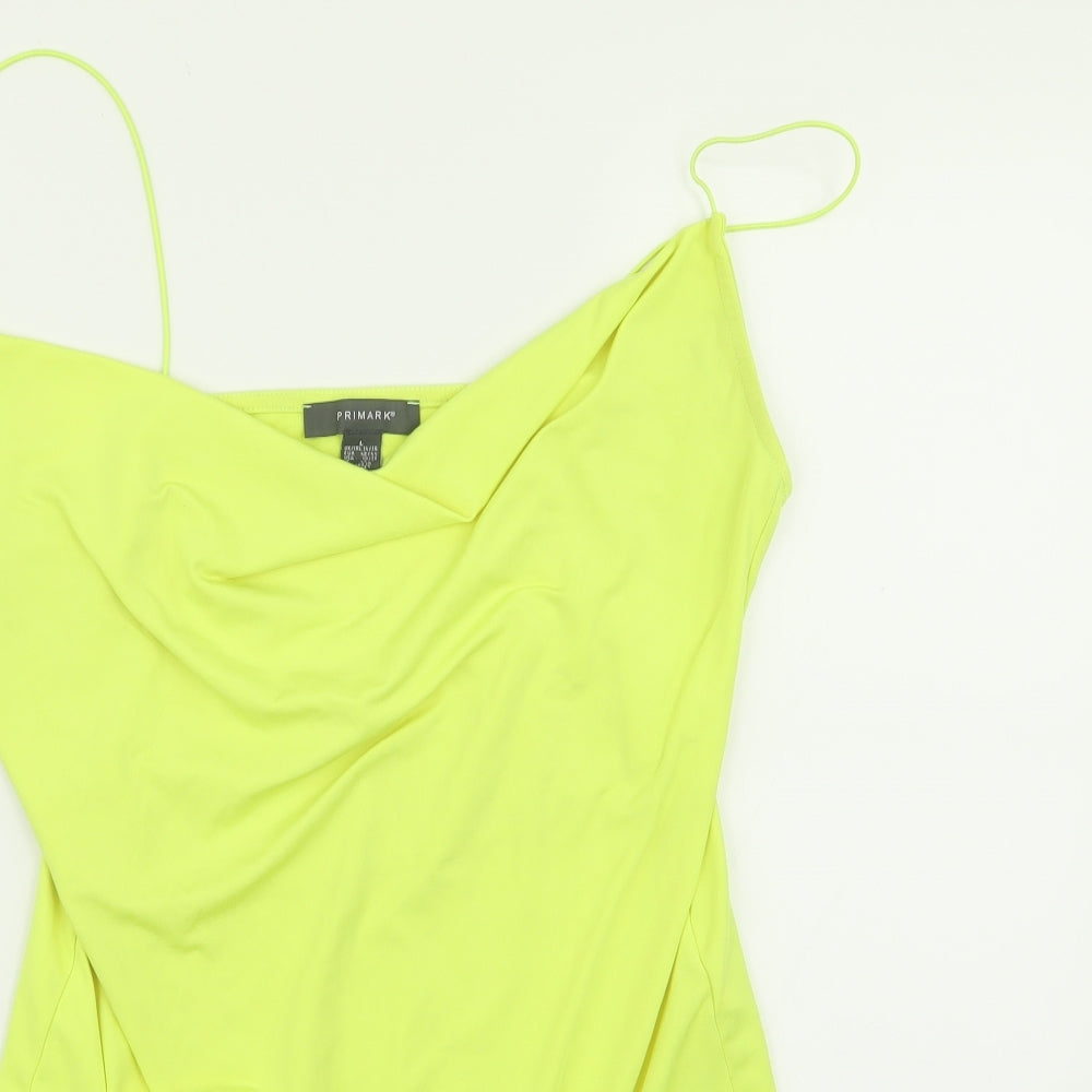 Primark Womens Yellow   Bodysuit One-Piece Size 14