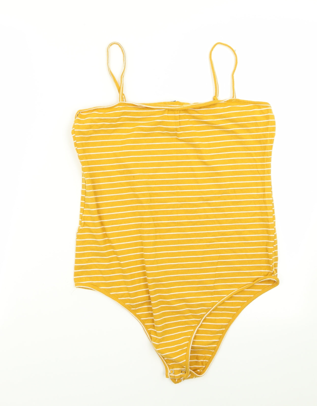 Primark Womens Multicoloured Striped  Bodysuit One-Piece Size 16