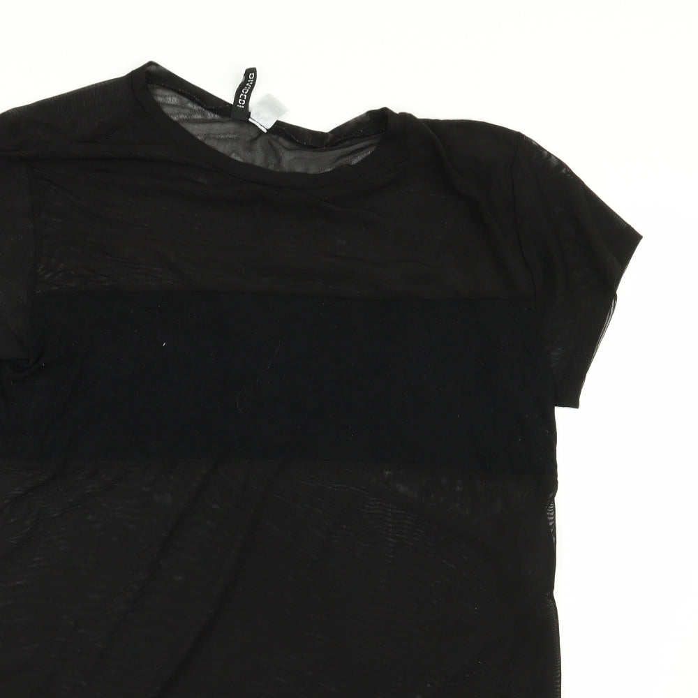 Divided by H&M Womens Black   Basic T-Shirt Size L