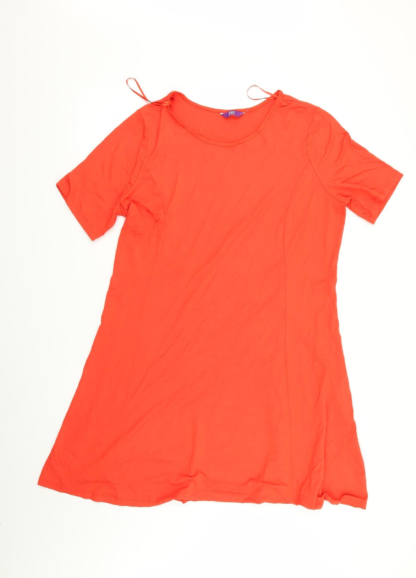 F&F Womens Red   T-Shirt Dress  Size 16