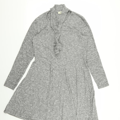 Papaya Womens Grey   Fit & Flare  Size L